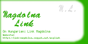 magdolna link business card